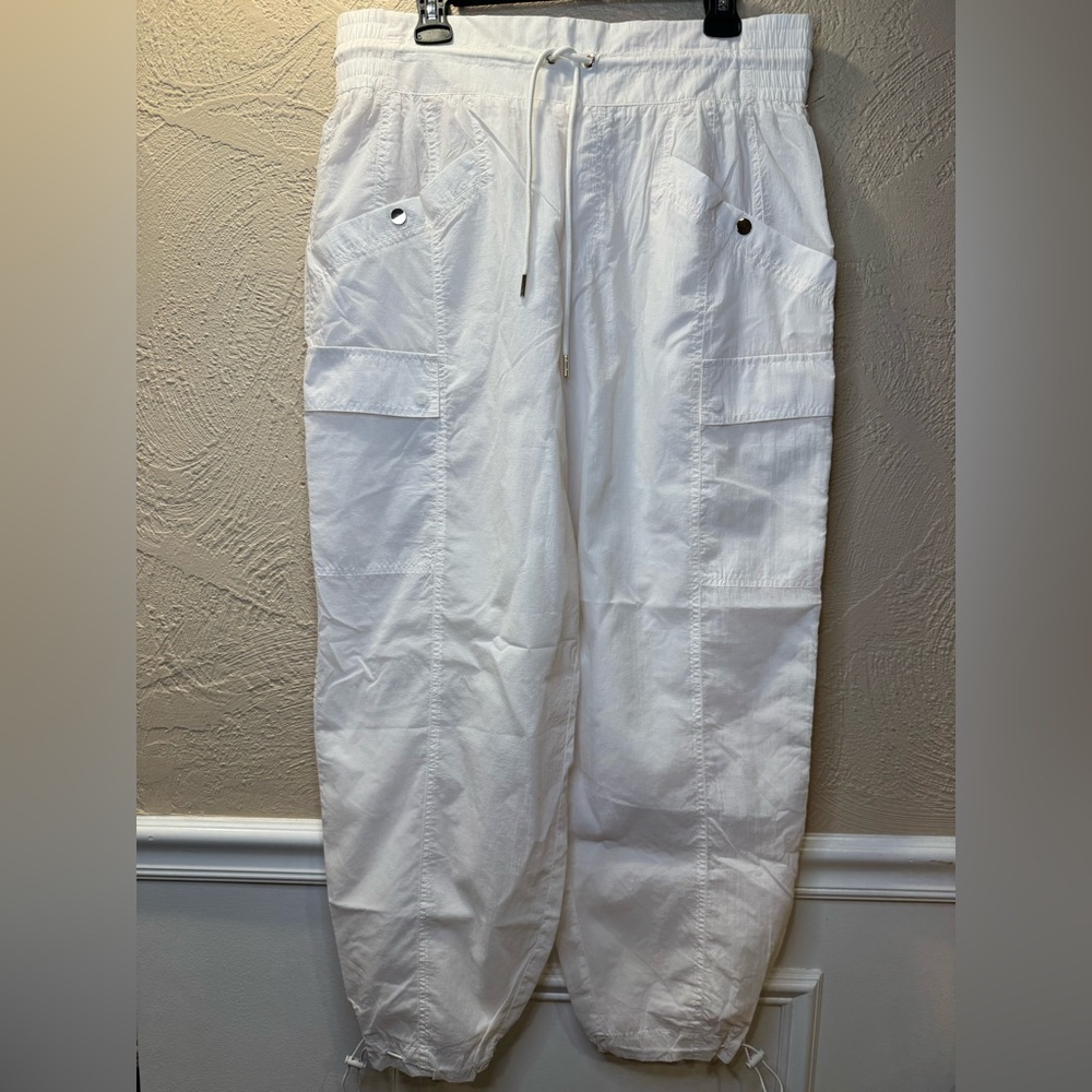 NWOT Athleta + Alicia Keys “Keys High Waist Utility Pant” White/Cream - Picture 5 of 14